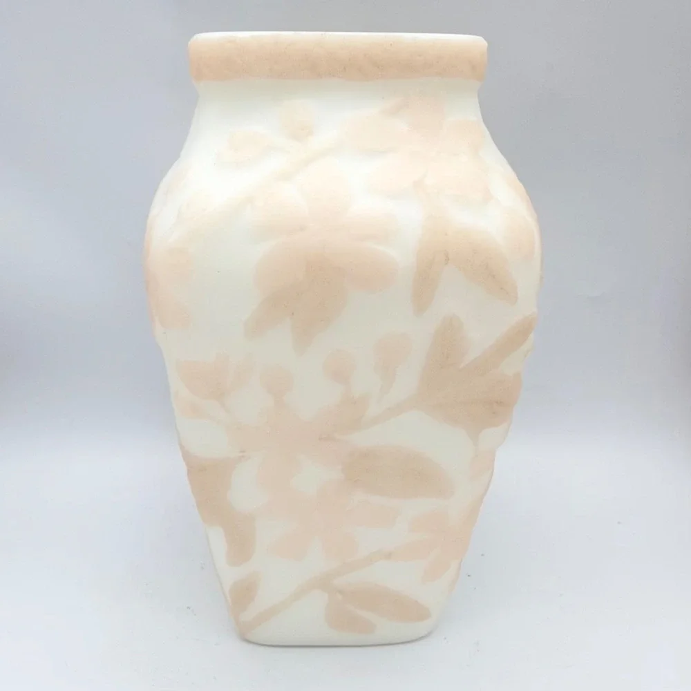 Consolidated Phoenix Glass Love Birdsl Satin Vase Art Deco 2 of 2
